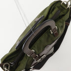 Prada 2-Way Shoulder Nylon Khaki Handbag — view 5