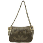 Chanel Hollywood Accordion Flap Leather Gold Shoulder Bag