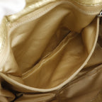 Chanel Hollywood Accordion Flap Leather Gold Shoulder Bag — view 6