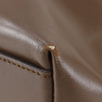 Prada Logo Leather Brown Tote Bag — view 4