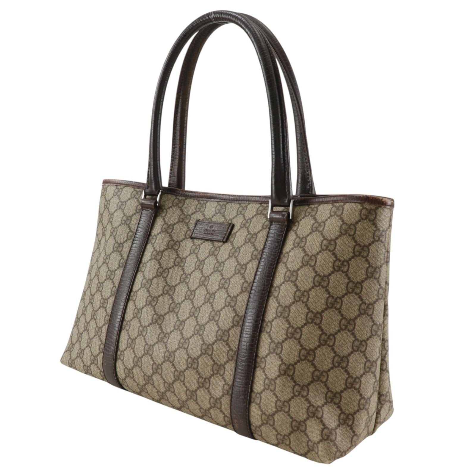 Gucci GG Supreme Canvas Brown Tote Bag — view 2