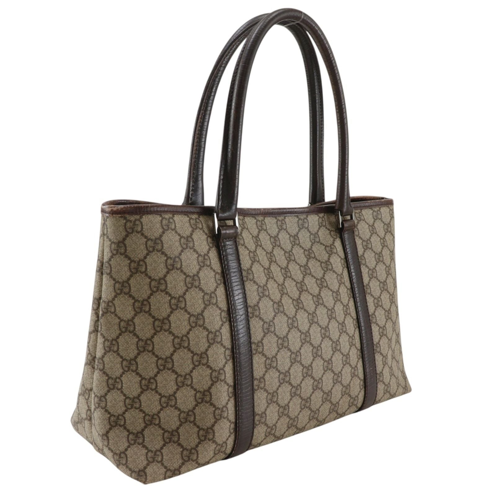 Gucci GG Supreme Canvas Brown Tote Bag — view 3