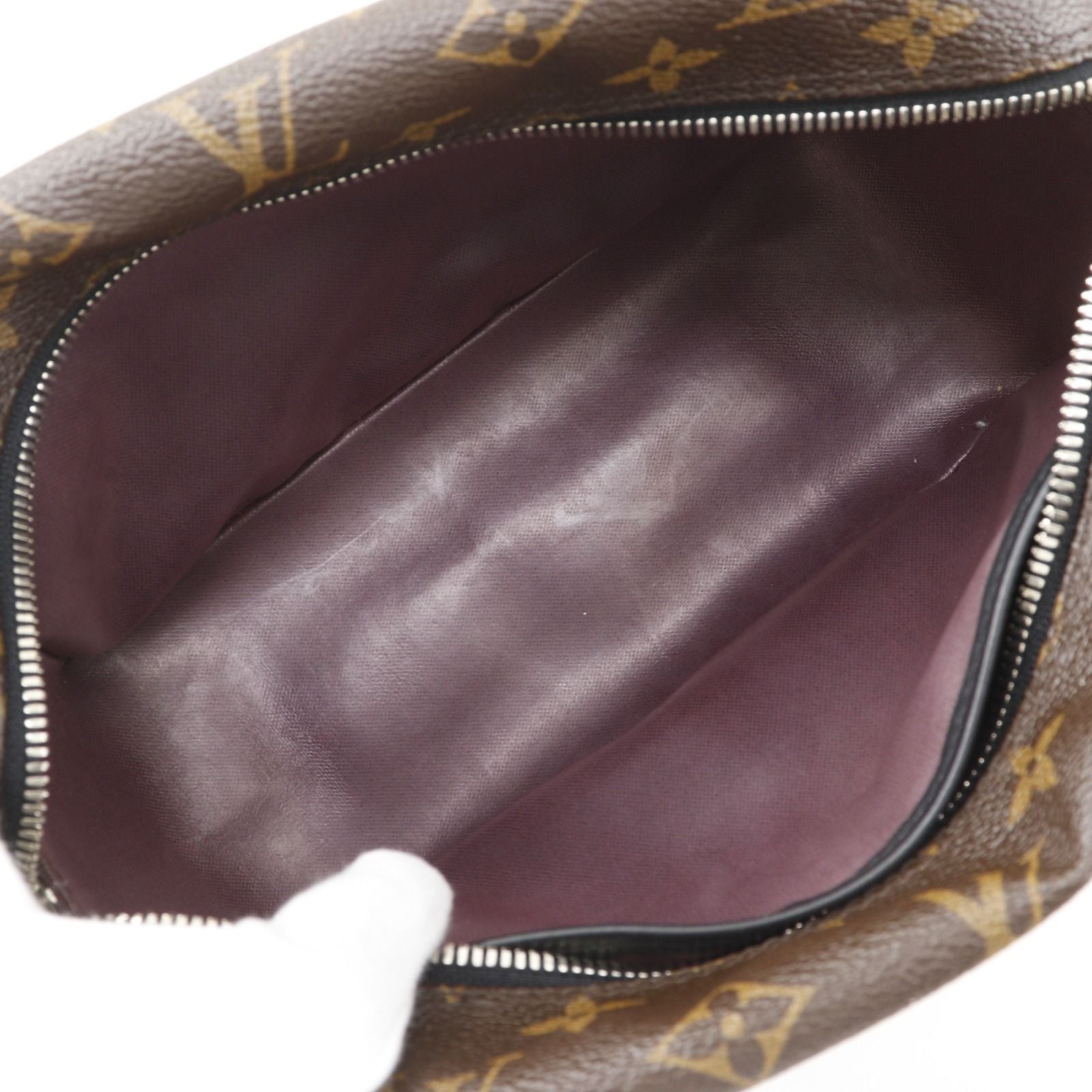Louis Vuitton Trousse Toilette Pouch Monogram Macassar Brown Second — view 5