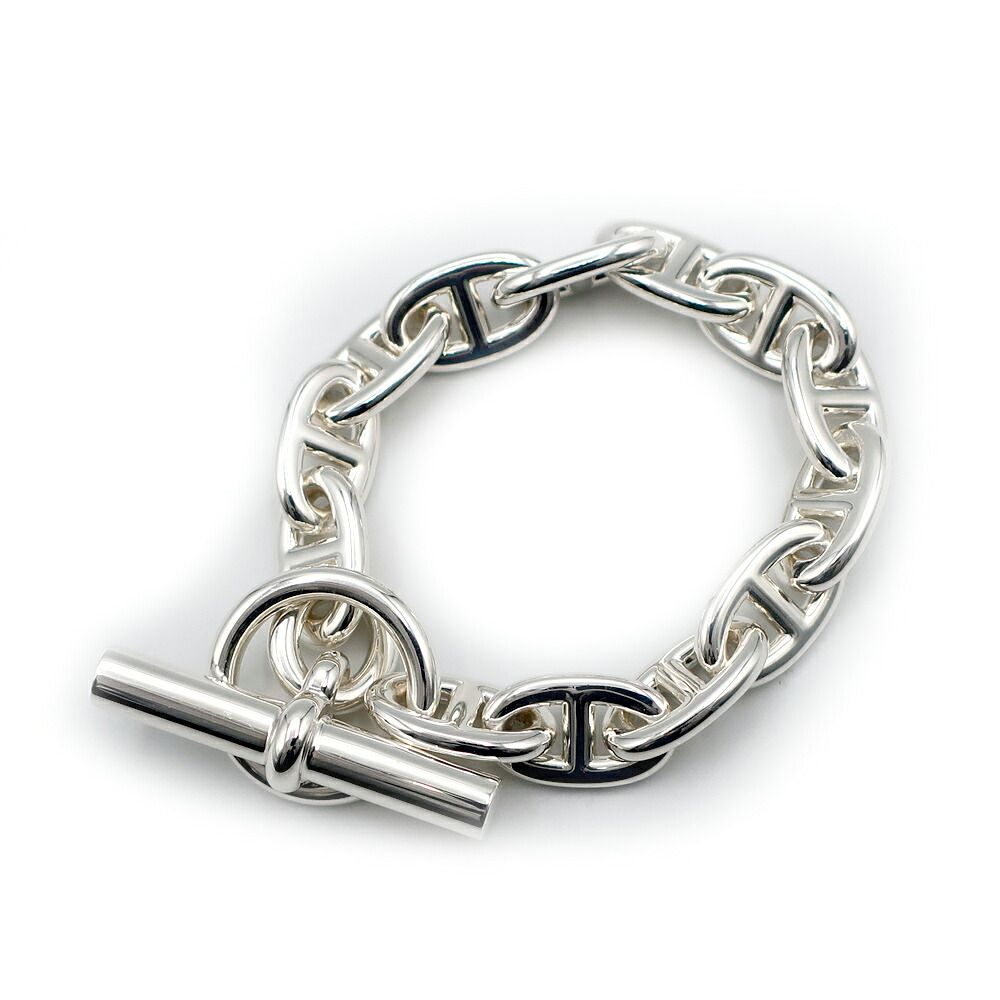Hermes Chaine D'ancre MM Bracelet Silver