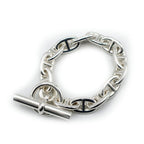 Hermes Chaine D'ancre MM Bracelet Silver