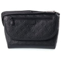 Louis Vuitton Monogram Shadow Pulse Messenger Shoulder Bag Black