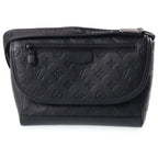 Louis Vuitton Monogram Shadow Pulse Messenger Shoulder Bag Black