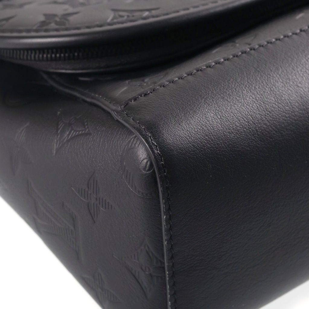 Louis Vuitton Monogram Shadow Pulse Messenger Shoulder Bag Black — view 5