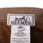 Hermes Miles Cotton Baseball Cap Hat Brown — view 7