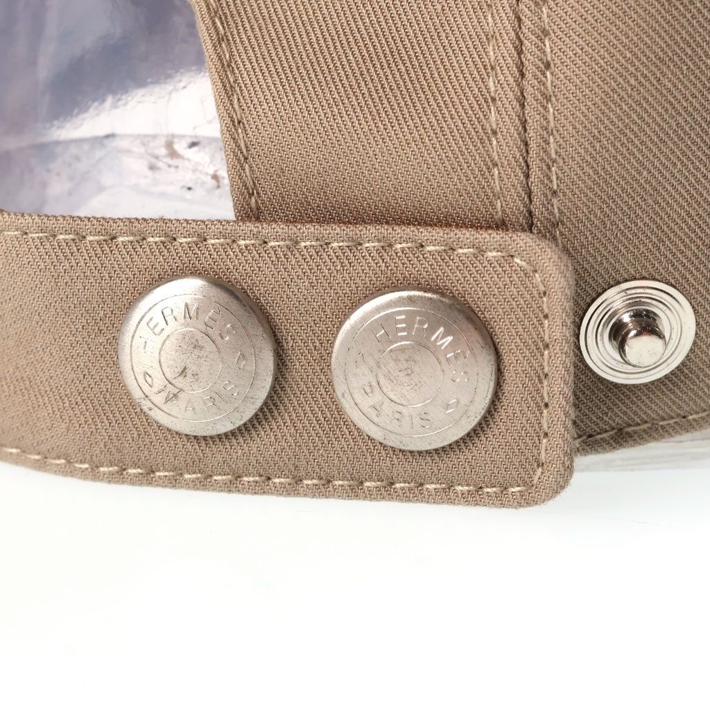Hermes Miles Cotton Baseball Cap Hat Brown — view 6