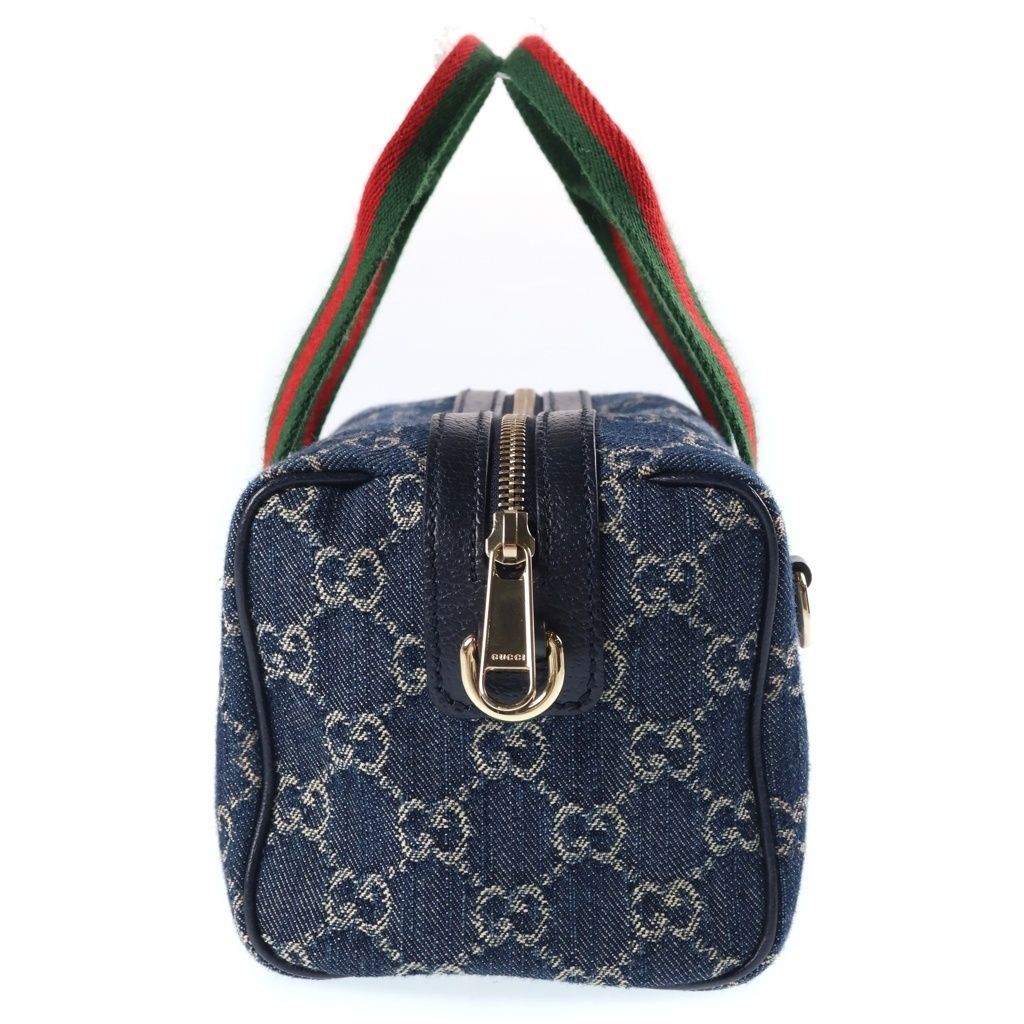 Gucci GG Denim Shoulder Bag Sherry Line Blue — view 3