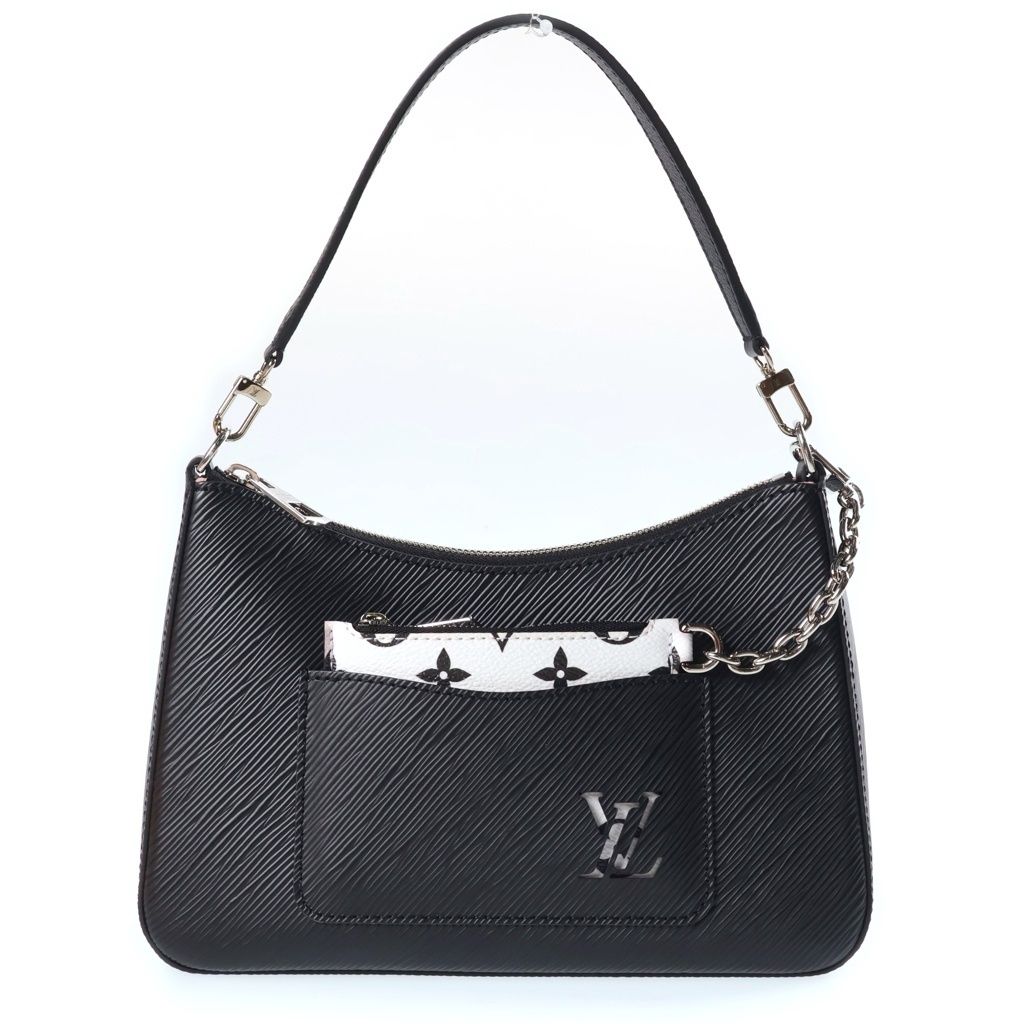 Louis Vuitton Epi Marelle Shoulder Bag 2-Way Black Leather