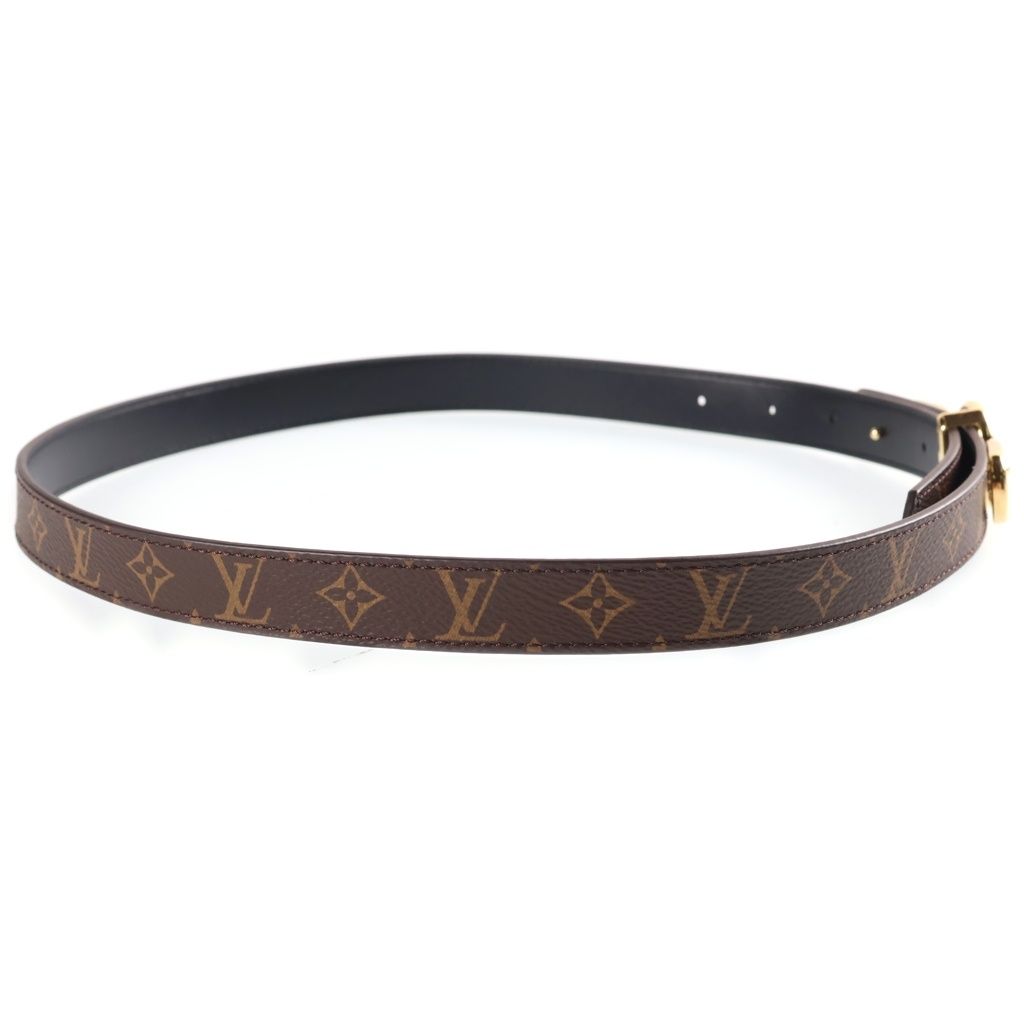 Louis Vuitton Belt LV Circle Prime 20 Reversible Leather Brown Black 75/30 Gold — view 3