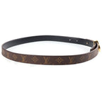 Louis Vuitton Belt LV Circle Prime 20 Reversible Leather Brown Black 75/30 Gold — view 3