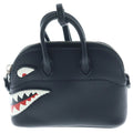 Hermes Bolide Shark Leather Bag Charm Black
