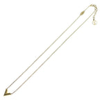 Louis Vuitton Necklace Essential V Logo Design Clasp Top Gold — view 2