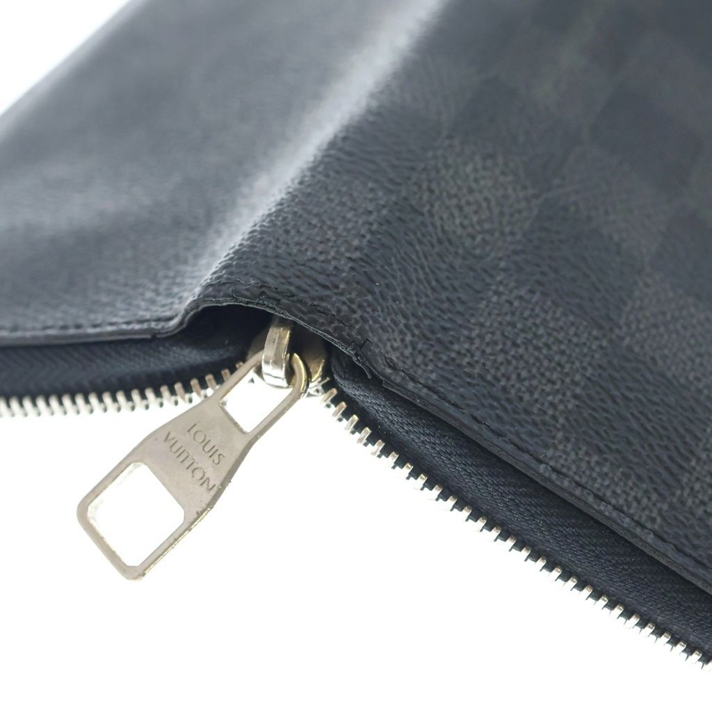 Louis Vuitton Zippy Organizer Damier Wallet Black — view 5