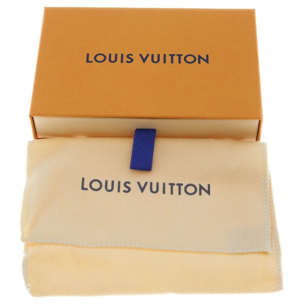 Louis Vuitton Empreinte Pochette Cles Charm Coin Purse Case Pouch Metallic Navy — view 6