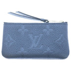 Louis Vuitton Empreinte Pochette Cles Charm Coin Purse Case Pouch Metallic Navy — view 2