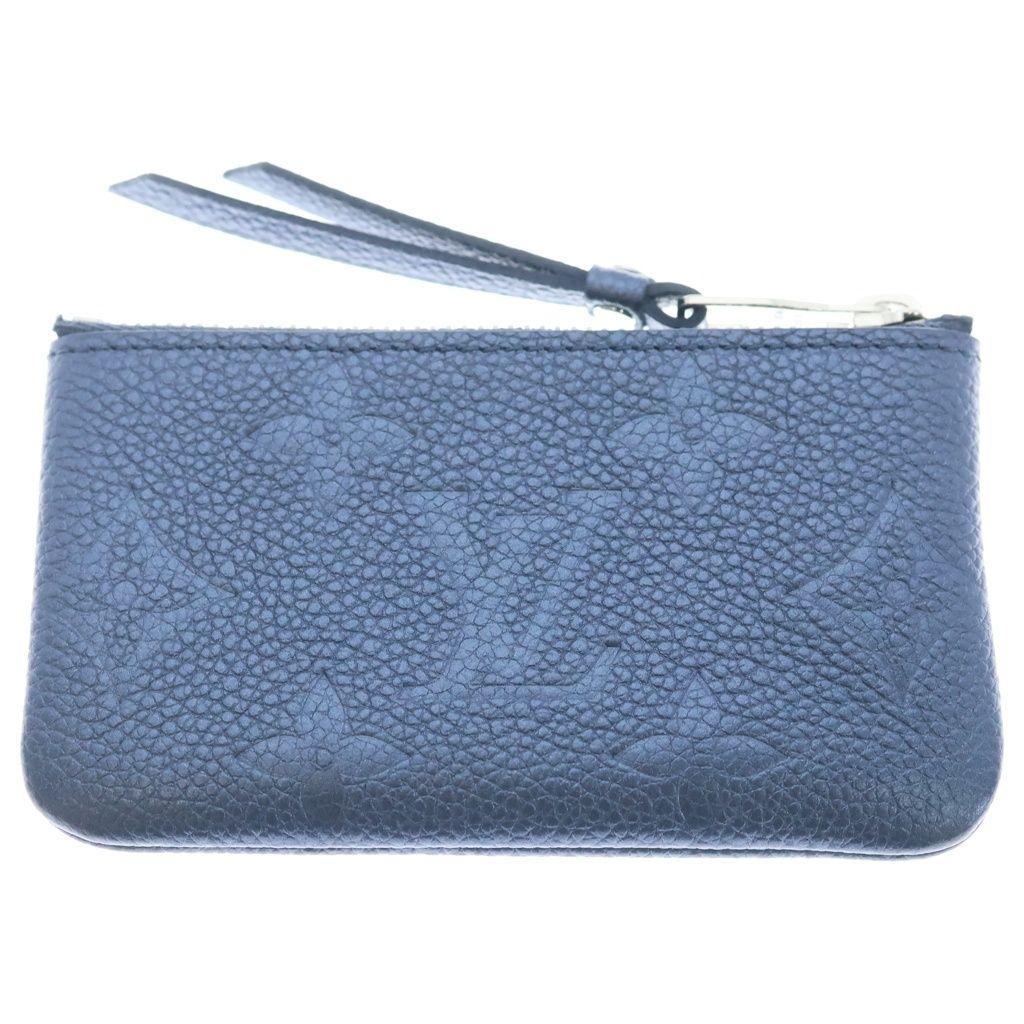 Louis Vuitton Empreinte Pochette Cles Charm Coin Purse Case Pouch Metallic Navy — view 2