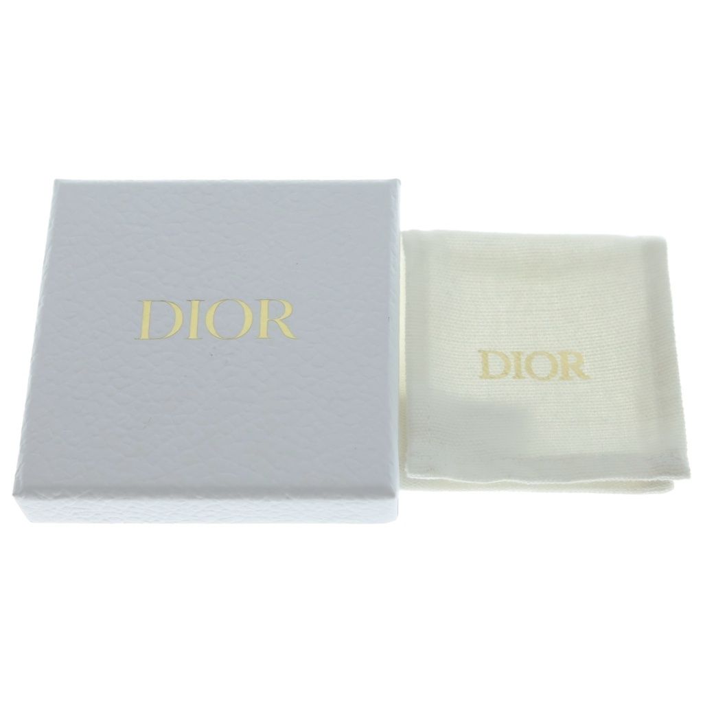 Dior CD Logo Rhinestone Faux Pearl Star Earrings Gold — view 6