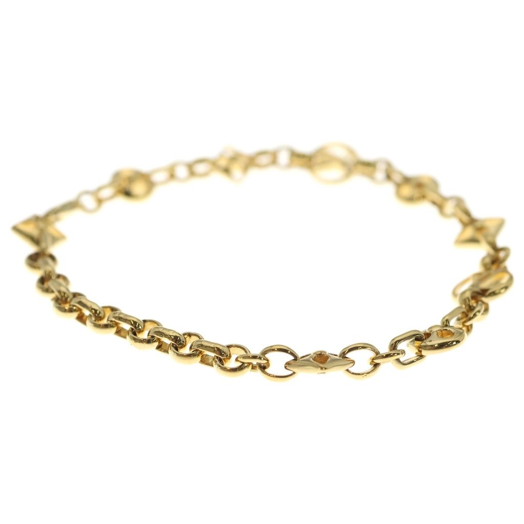 Louis Vuitton Crazy in Lock Chain Bracelet Gold — view 3