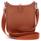 Hermes Evelyne TPM Taurillon Clemence Silver Shoulder Bag Gold — view 2