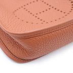 Hermes Evelyne TPM Taurillon Clemence Silver Shoulder Bag Gold — view 6