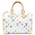 Louis Vuitton Monogram Multicolor Speedy 25 Leather 2-Way Shoulder Bag Mini