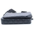 Louis Vuitton Monogram Eclipse Trio Messenger Shoulder Bag Black Gray — view 4