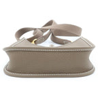 Hermes Evelyne TPM Shoulder Bag Etoupe Taurillon Clemence Gold — view 4