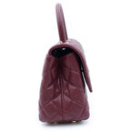 Chanel Coco Handle XS 2-Way Shoulder Bag Caviar Leather Burgundy Gold — view 3