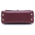 Chanel Coco Handle XS 2-Way Shoulder Bag Caviar Leather Burgundy Gold — view 4