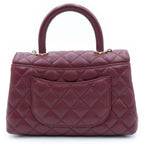 Chanel Coco Handle XS 2-Way Shoulder Bag Caviar Leather Burgundy Gold — view 2