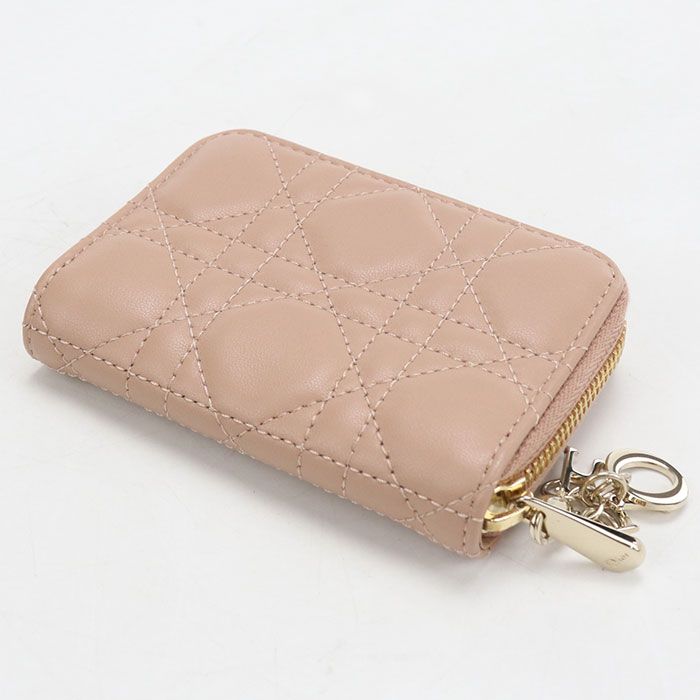 Dior Zip Coin Purse Lady Dior Lambskin — view 2