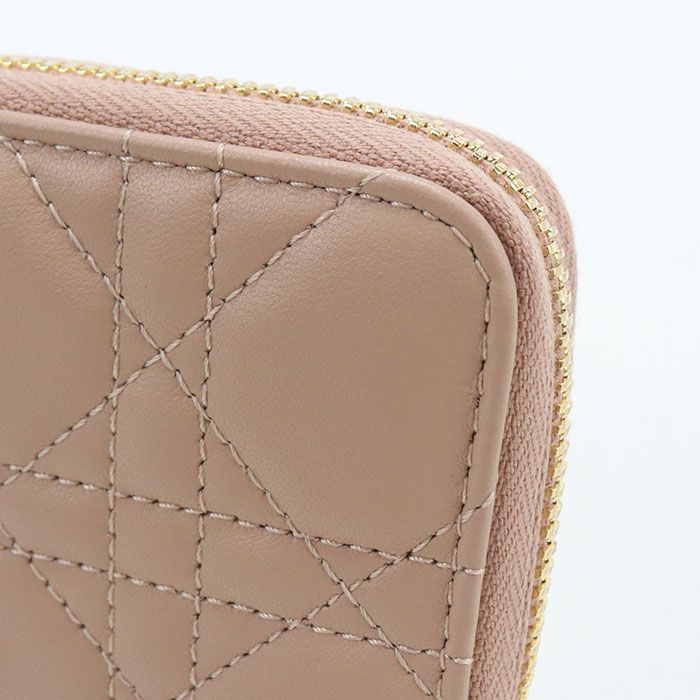 Dior Zip Coin Purse Lady Dior Lambskin — view 5