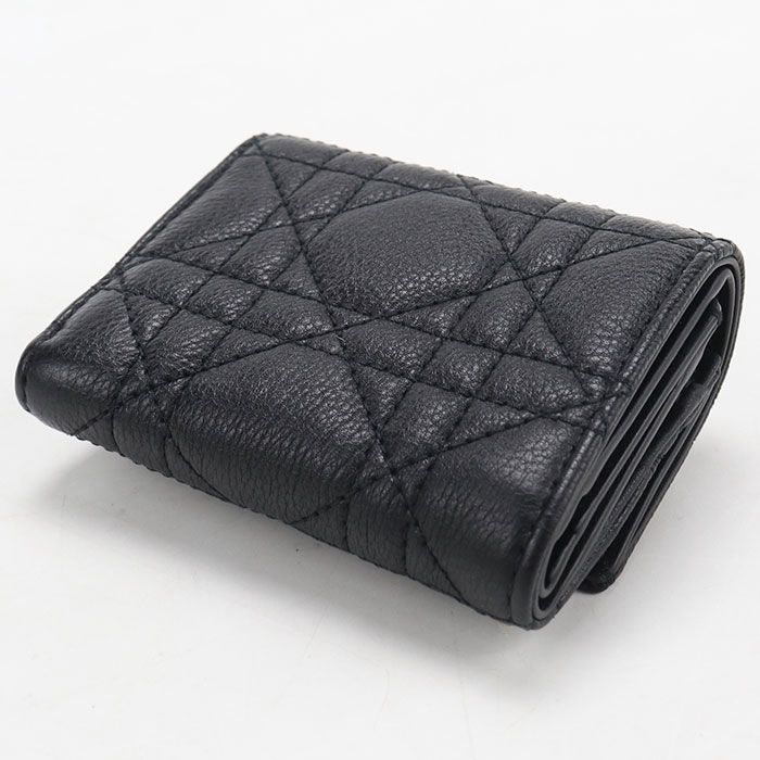 Dior Hibiscus Wallet Caro Trifold Calfskin — view 2
