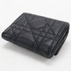 Dior Hibiscus Wallet Caro Trifold Calfskin — view 2