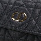 Dior Hibiscus Wallet Caro Trifold Calfskin — view 6