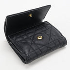 Dior Hibiscus Wallet Caro Trifold Calfskin — view 8