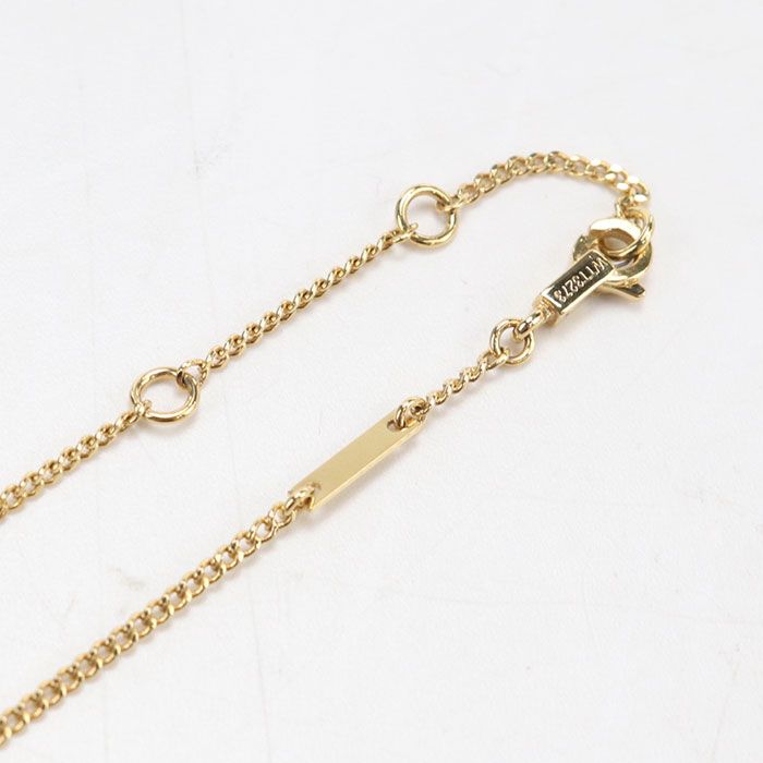 Celine Rhinestone Triomphe Necklace Metal — view 4