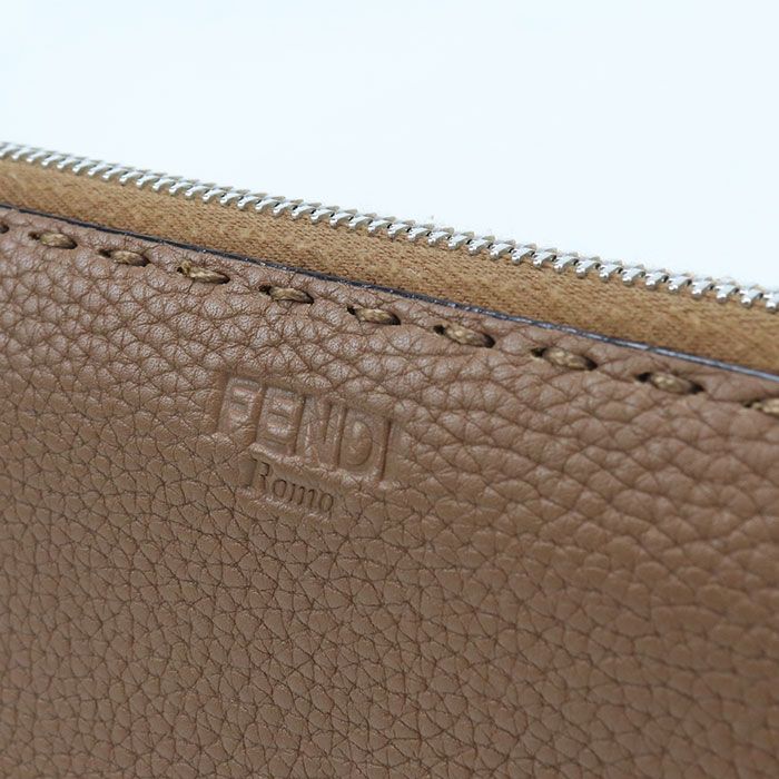 Fendi Selleria Wallet Zip Around Calfskin — view 4