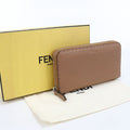 Fendi Selleria Wallet Zip Around Calfskin
