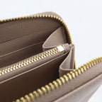 Prada Saffiano Triangle Wallet Zip Around Leather — view 7