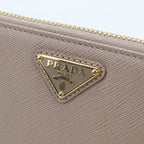 Prada Saffiano Triangle Wallet Zip Around Leather — view 4