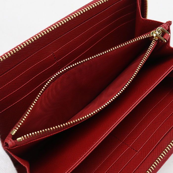 Prada Saffiano Leather Wallet Zip Around — view 4