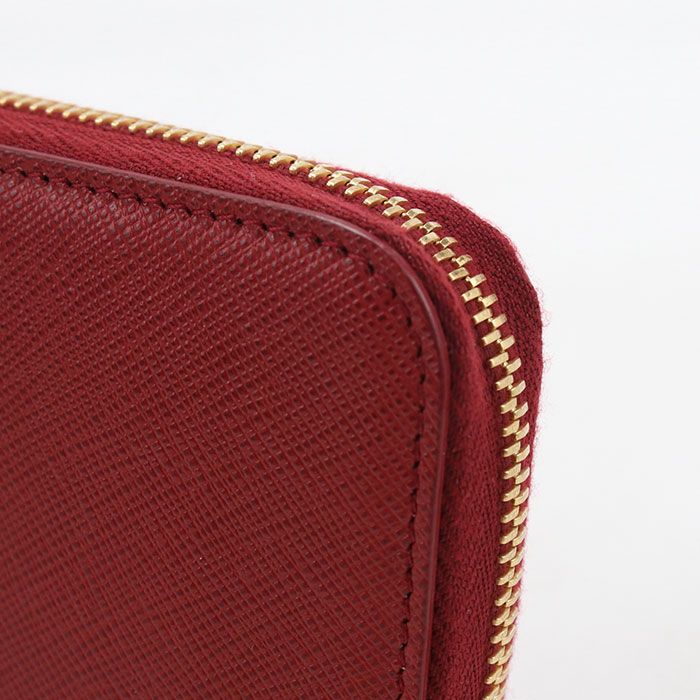 Prada Saffiano Leather Wallet Zip Around — view 6