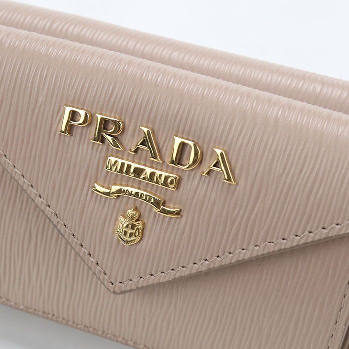 Prada Vitello Move Trifold Wallet Leather — view 6