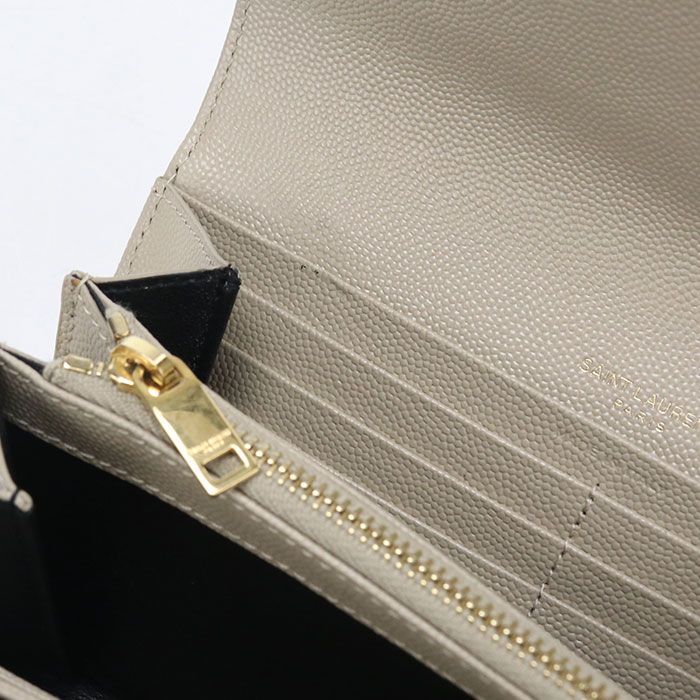Saint Laurent Large Flap Wallet Cassandra Matelasse Bifold Calfskin — view 5