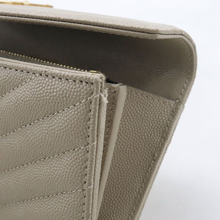 Saint Laurent Large Flap Wallet Cassandra Matelasse Bifold Calfskin — view 7